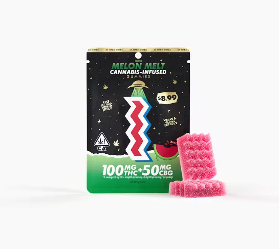 ST IDES - St. Ides - Melon Melt - 100mg THC/50mg CBG Gummies - 2pk Main Image