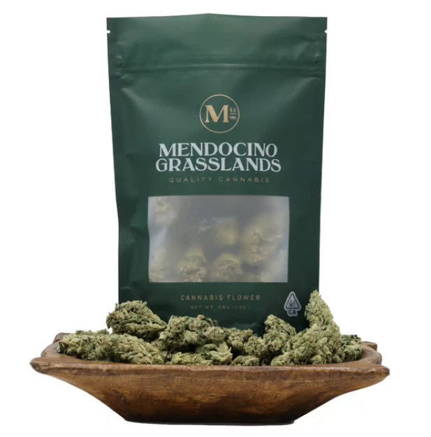 Mendocino Grasslands - MENDOCINO GRASSLANDS: Caribbean Cookies - Sungrown Flower 28g (I) Main Image