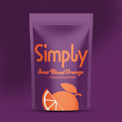 Simply | Sour Blood Orange Gummies | 20pk/100mg