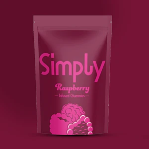 Simply Gummies - Raspberry | Simply Gummies 100mg | TAXES INCLUDED