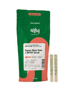 MFNY - MFNY: Super Silver Haze x MFNY Skunk Resin - 2pk .5g - Infused - Sativa - Pre roll