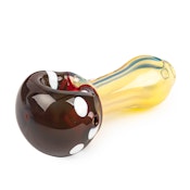 3" RED MUSHROOM PIPE - RED EYE GLASS