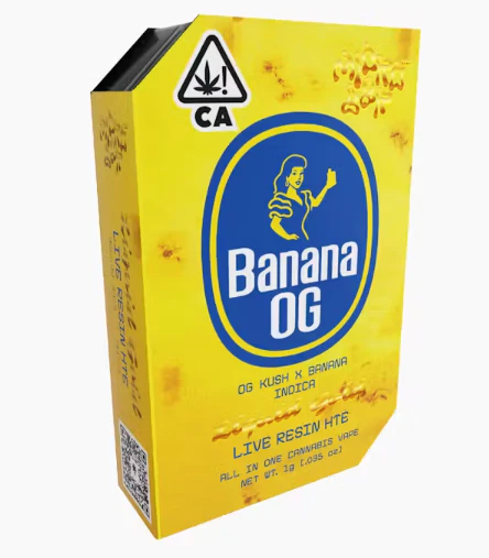 Micro Bar - Banana OG Live Resin 1G AIO Main Image
