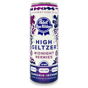Pabst Blue Ribbon - High Seltzer - Midnight Berries - Single - Drinks - 12oz - 15mg