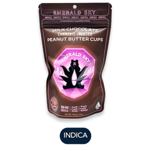 Emerald Sky - Emerald Sky - Peanut Butter Cups Indica - Milk Chocolate - 10pk - 100mg