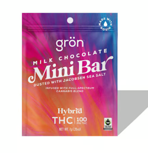 Gron - Milk Chocolate Rosin Mini Bar - 100mg