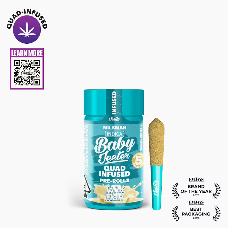 Jeeter - Jeeter - Pre Roll Pack - Infused Baby Jeeter - Indica - Milk Man - (2.5g total) 5 Pack Main Image