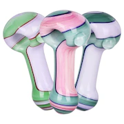 AFG | 4" Spoon Pipe | Milky Ribbons