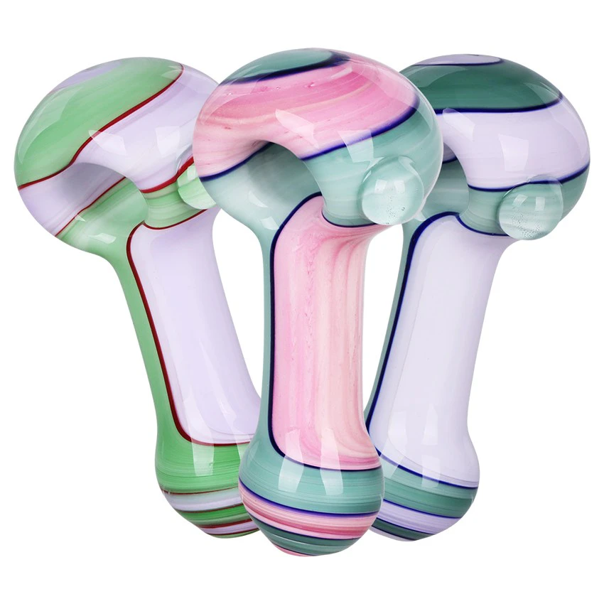 AFG DISTRIBUTION - AFG | 4" Spoon Pipe | Milky Ribbons Main Image