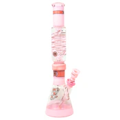 Illadelph - Full Color Beaker - Milky Pink Coil