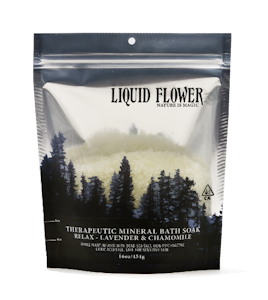 LIQUID FLOWER - Liquid Flower - Therapeutic Mineral Bath Soak - Lavender & Chamomile - Topical - 16oz