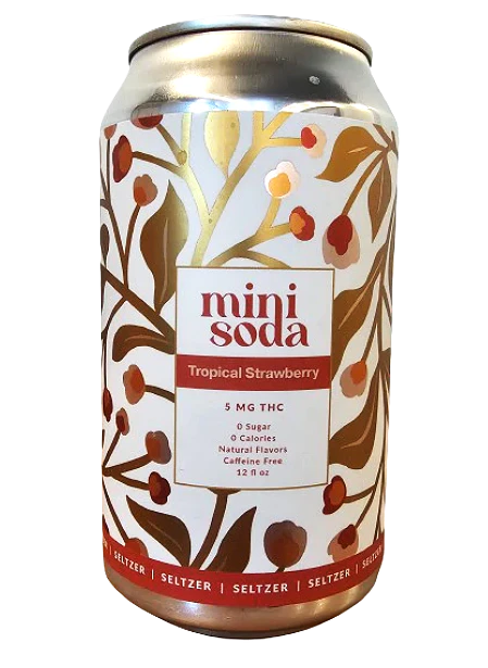 Mini Soda - Mini Soda | Tropical Strawberry Seltzer | 5mg THC Main Image