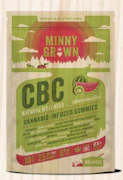 Minny Grown | Watermelon Kiwi Gummies | 0 THC 25 CBC
