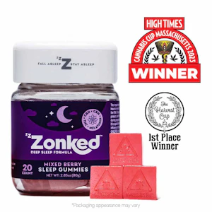 ZZZONKED - 1:1:1 Mixed Berry Gummies - 100mg - NOV