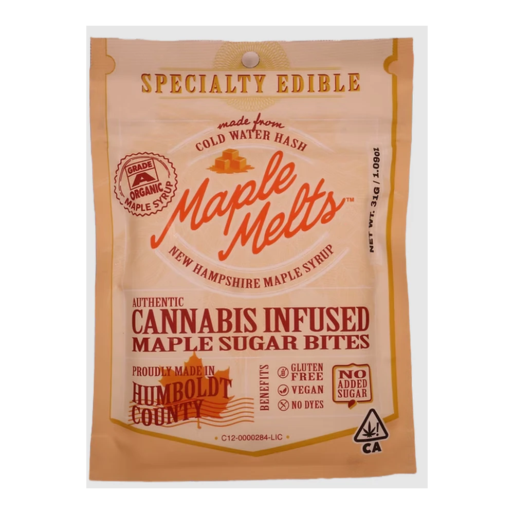 MOCA - MOCA | Maple Melts Sugar Bites | Cold Water Hash Cannabis Infused | 100mg Main Image