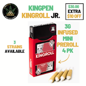 Kingroll Jr: GG4 x Zookies Infused Mini Pre Rolls 4 Pk