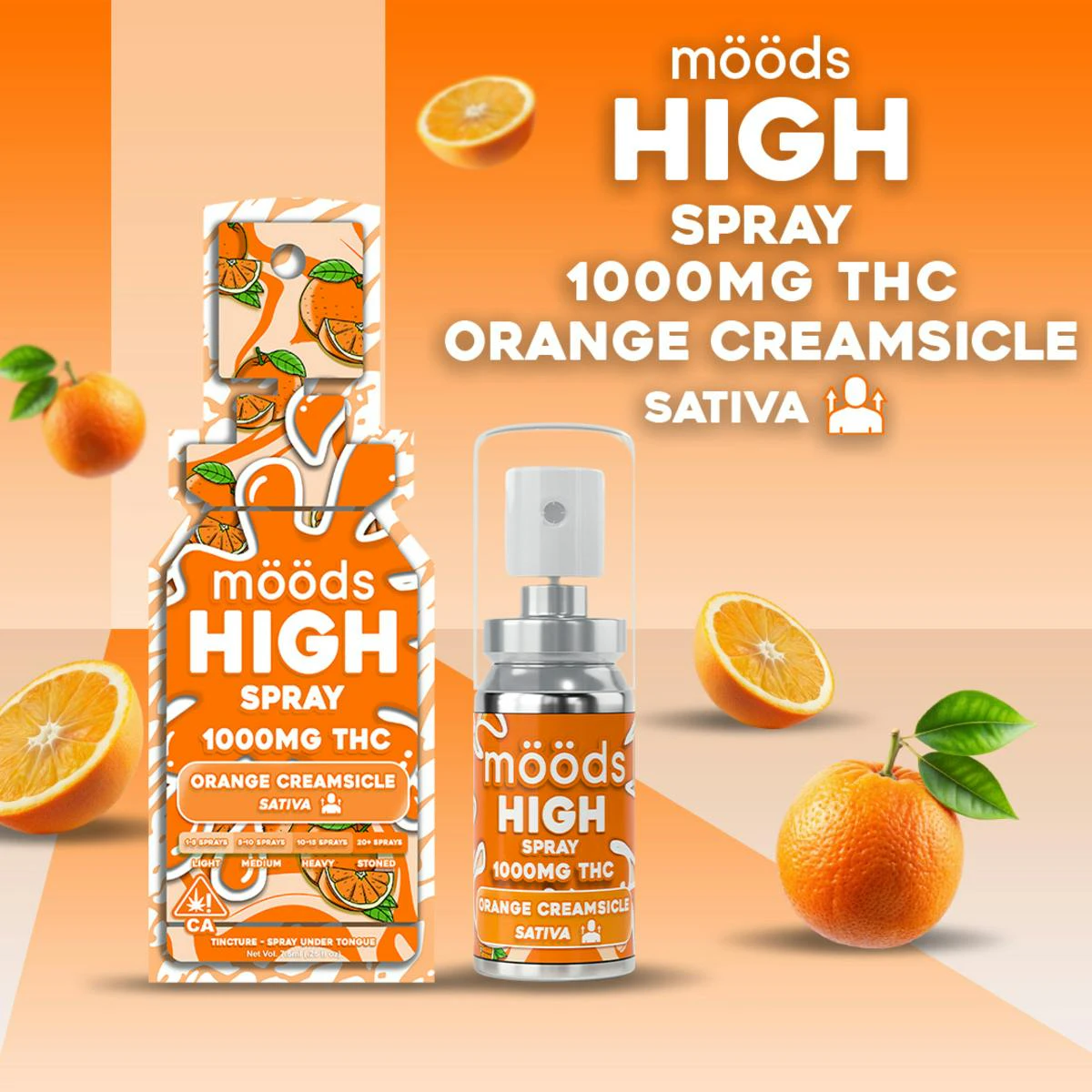 moods - MOODS | ORANGE CREAMSICLE SPRAY | TINCTURE | 1000MG Main Image