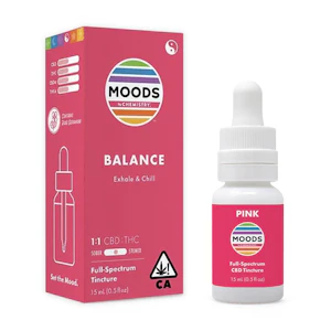 Chemistry Moods - Chemistry Moods - 0.5oz 1:1 CBD/THC Tincture Pink (Balance)