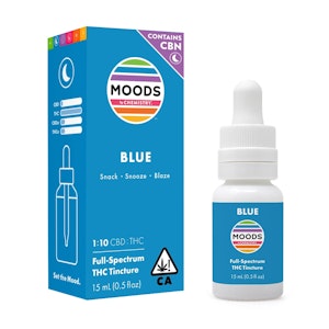 No Brand - Chemistry Moods - 0.5oz 1:10 CBD/THC+CBN Tincture Blue (Snooze)