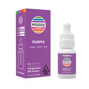 No Brand - Chemistry Moods - 0.5oz 1:3 CBD/THC Tincture Purple (Relief)
