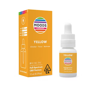 No Brand - Chemistry Moods - 0.5oz 5:1 CBD/THC Tincture Yellow (Focus)