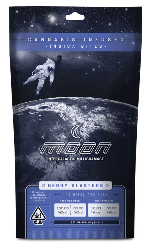 Moon - [Moon] Milk Chocolate Bites - 100mg - Berry Blasters (I) Main Image