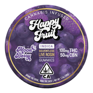 HAPPY FRUIT - Happy Fruit - Moon Berry Rosin Gummies THC:CBN 2:1 100mg