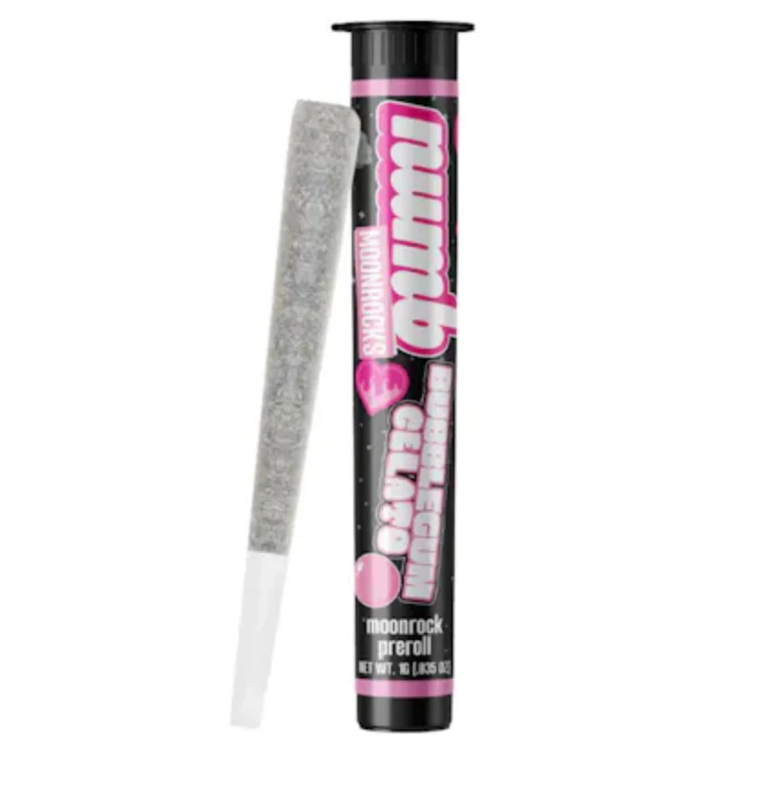 Nub -  Numb-Moonrocks-Bubblegum Gelato-Hybrid-Pre Roll-1.2G-44.43 Main Image