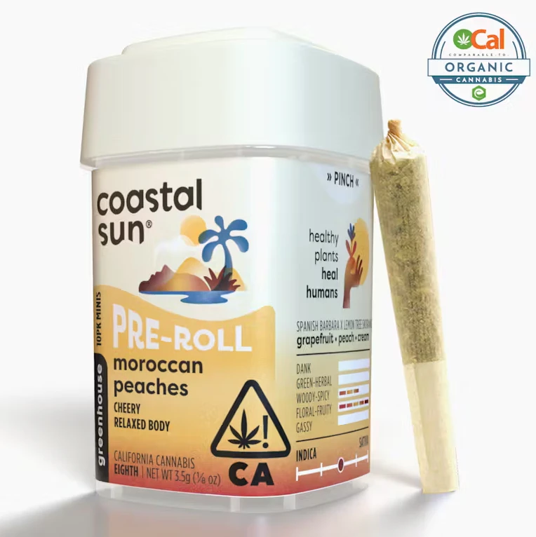 Coastal Sun - Coastal Sun - Pre Roll Pack - Hybrid - Moroccan Peaches - (3.5g) 10 pack Main Image