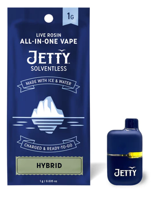 Jetty - Moroccan Peaches Solventless Live Rosin 1G Mini AIO Vape Main Image