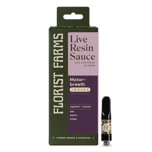 FLORIST FARMS - Florist Farms - Motorbreath - Live Resin Sauce - 78% THC - .5g - Vape Cart