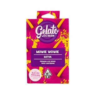 GELATO - Gelato - 1g Live Resin Cart - Mowie Wowie 