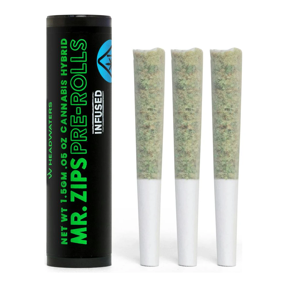 MR. ZIPS - Mr. Zips | Gush Mintz | Infused Pre-Roll 3pk | 1.5g Main Image