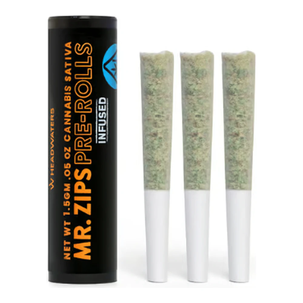 MR. ZIPS - Mr. Zips | Mango Haze | Infused Pre-Roll 3pk | 1.5g Main Image