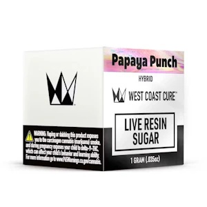 WEST COAST CURE - Papaya Punch (H) 86.5%THC | WCC | Live Resin Sugar 1g