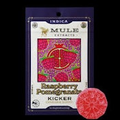 Mule Kickers 100mg Raspberry Pomegranate Indica Gummies