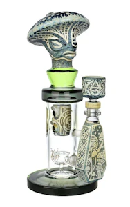 SMOKEZONE420 - Glass - Assorted Mushroom Head Water Pipe