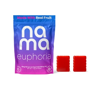 Nama | Edibles | Gummies - Euphoria Fresh Strawberry | 100mg, 2pk