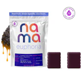 Grandaddy Purple -Indica- 100mg 10 Pack Black Raspberry Euphoria Live Resin Gummies (Edibles) | nama         -m6 back