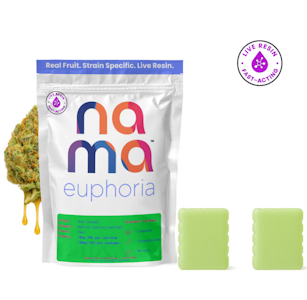 Nama - Nama- Euphoria Sour Diesel Live Resin Gummies- 2pk/50mg/100mg