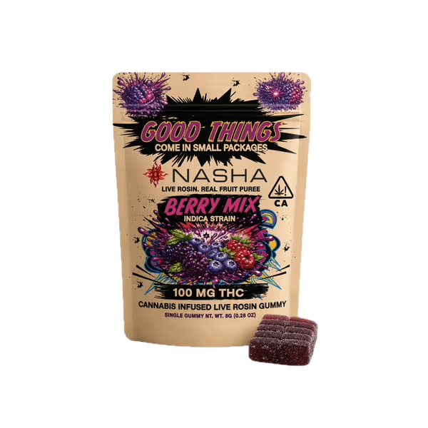 Nasha | Berry Mix | Live Rosin Gummy | 100mg