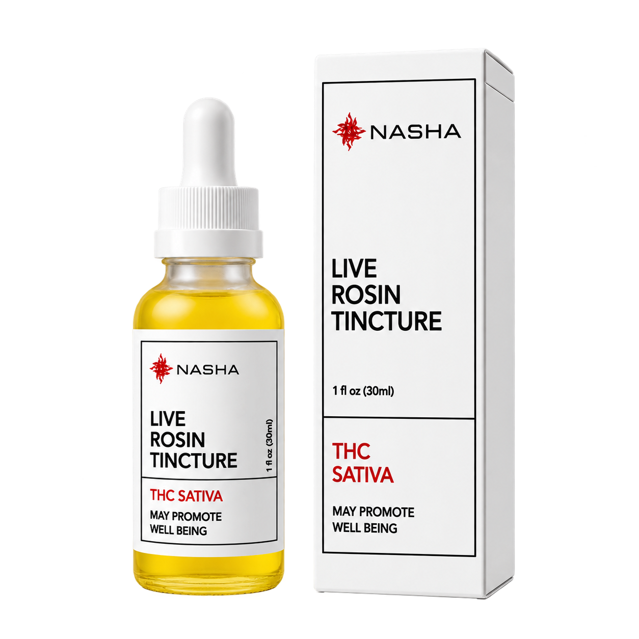 Nasha | THC Sativa | Purple Jack | Live Rosin Tincture | 1000mg