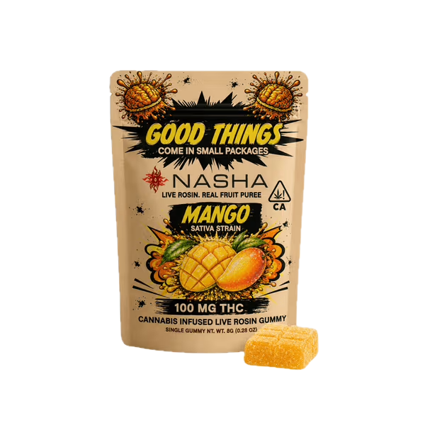 Nasha | Mango | Live Rosin Gummy | 100mg