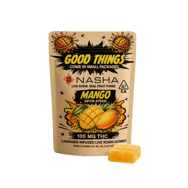 NASHA - Nasha | Mango | Live Rosin Gummy | 100mg Main Image