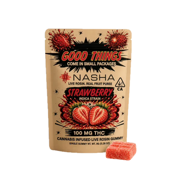 NASHA - Nasha | Strawberry | Live Rosin Gummy | 100mg Main Image