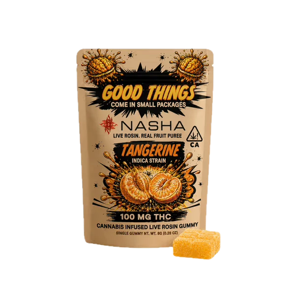 NASHA - Nasha | Tangerine | Live Rosin Gummy | 100mg Main Image