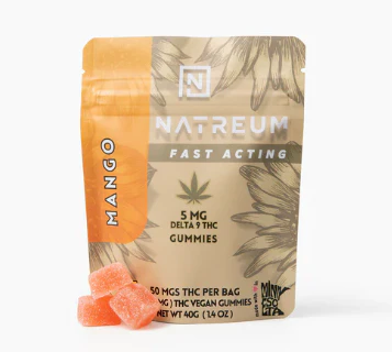 Natreum - Natreum | Fast Acting 5mg THC Gummies | Mango Main Image