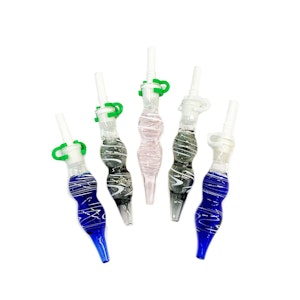 LA King - 5" Glass Wig Wag Nectar Collector w/ 10mm Ceramic Nail