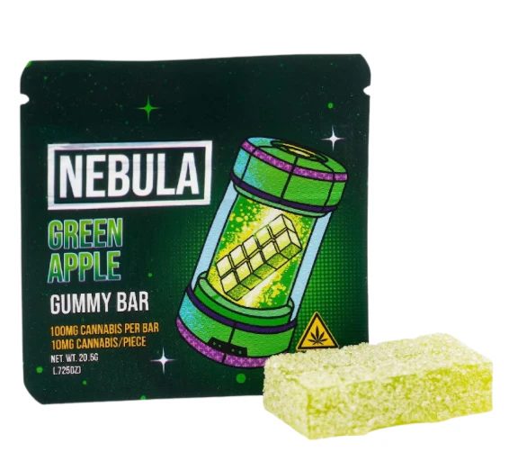 Nebula - Green Apple Gummy Bar - 10mg - 10 ct -Nebula Main Image