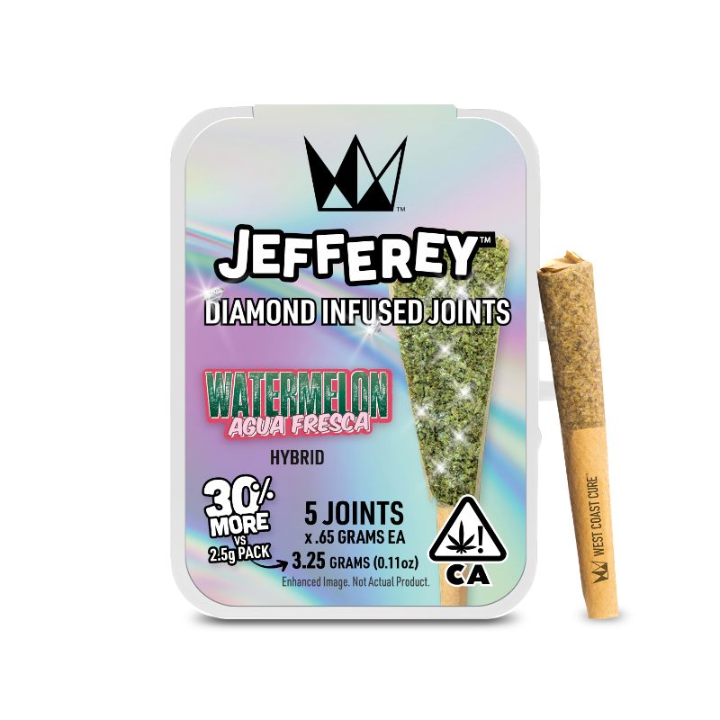 West Coast Cure - Watermelon Agua Fresca Jefferey Infused Preroll 5pk 3.25g